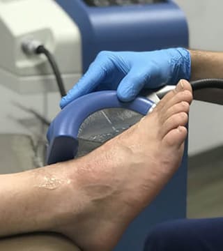 shock therapy for foot pain